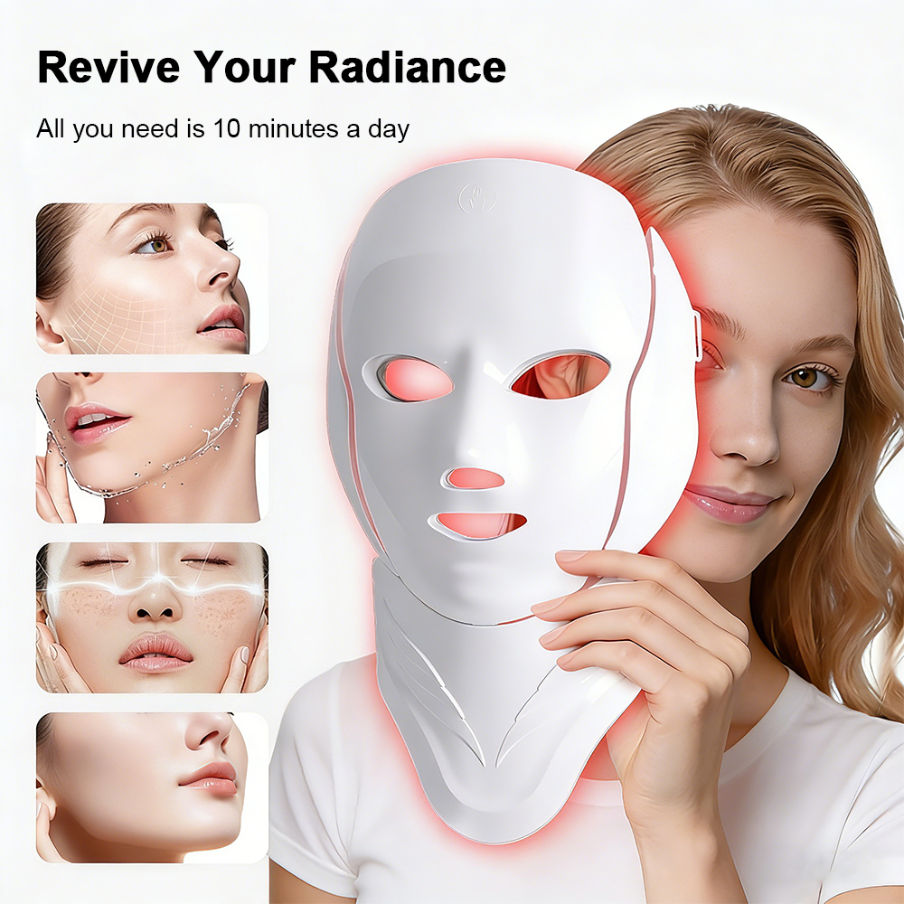 Skincare Glow - Wireless 7 Colors LED Face Neck